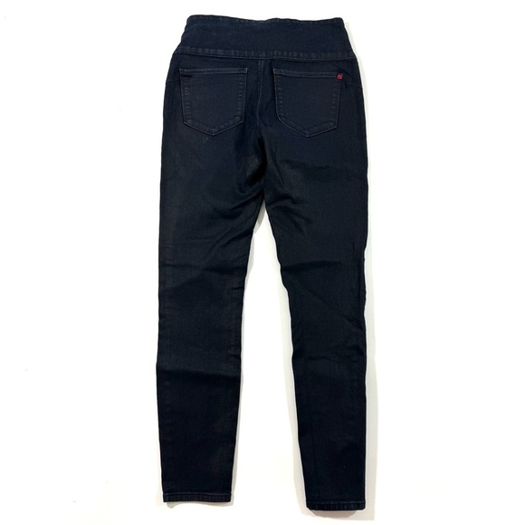 Spanx Alexia Slimming Skinny Jeans Side Zip Dark Wash - Picture 2 of 7